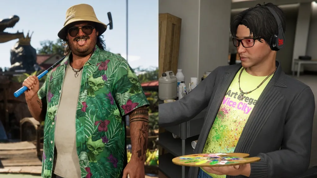 Cal Hampton e Yong‑Rae con lo stesso collier