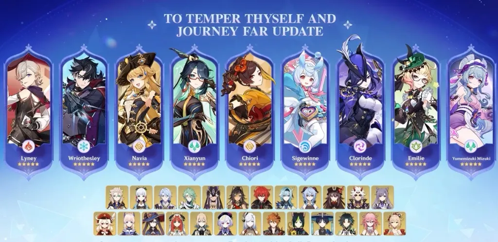 Personaggi aggiunti all'evento To Temper Thyself and Journey Far
