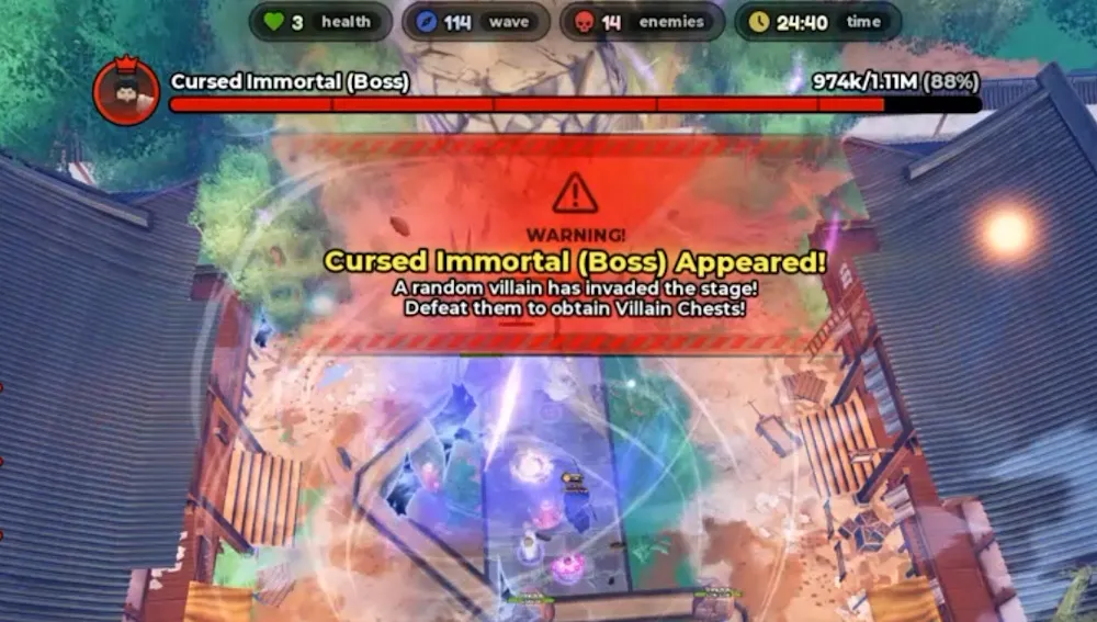 Comparsa di un boss cattivo in Anime Expeditions