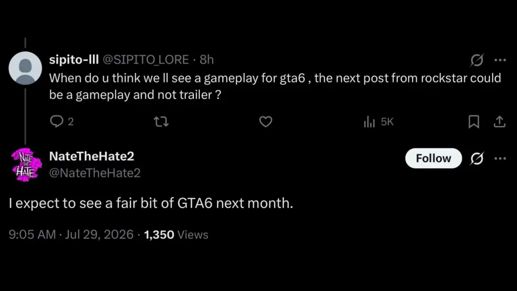 NateTheHate risponde a domande su GTA 6 su X