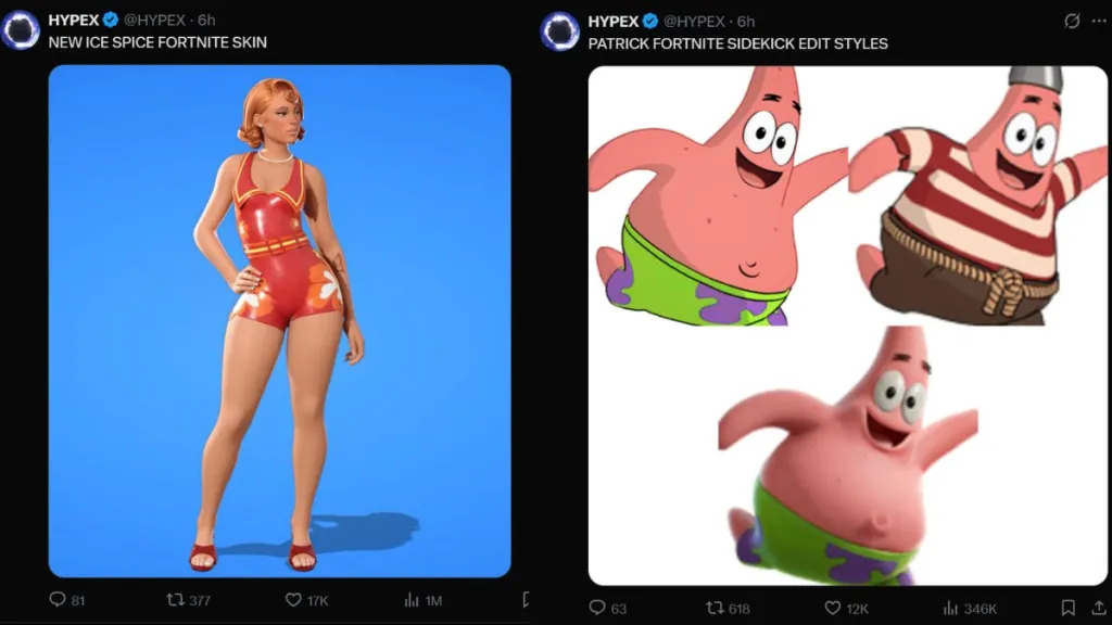 Ice Spice skin a tema SpongeBob rivelata da HYPEX