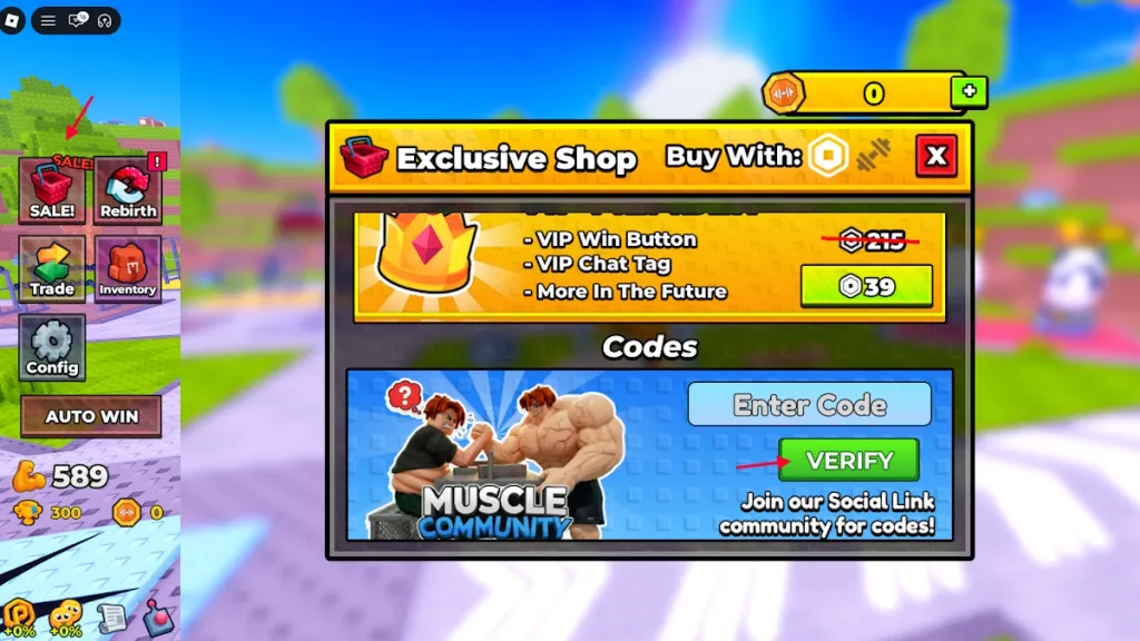 Riscatta i codici +1 Muscle to Arm Wrestle su Roblox