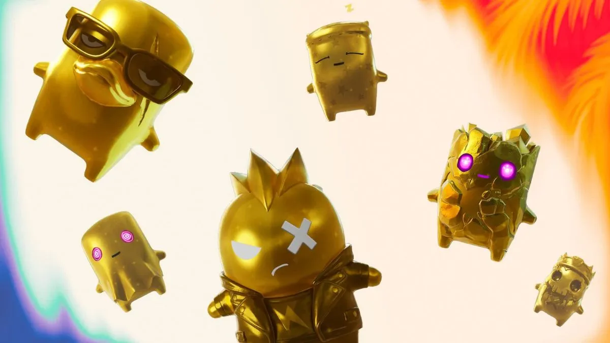 Evento Fortnite Power Hour con tema dorato