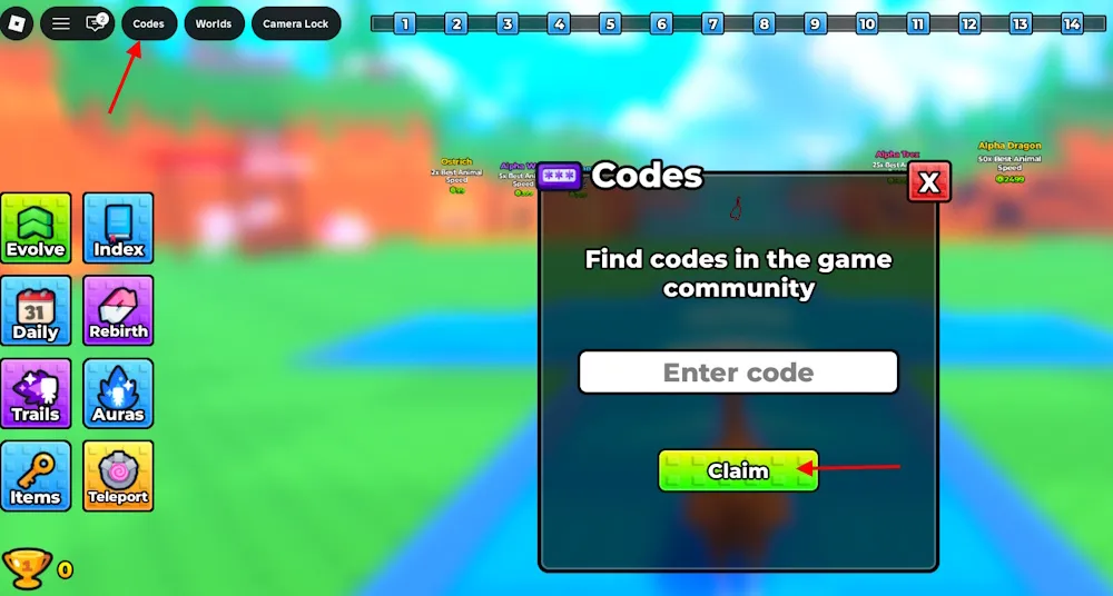 Come riscattare i codici di +1 Speed Evolve su Roblox
