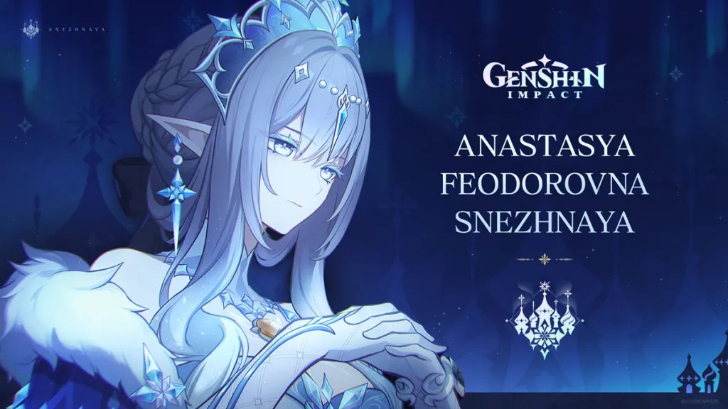 Tsaritsa, l'Archon Cryo di Snezhnaya in Genshin Impact
