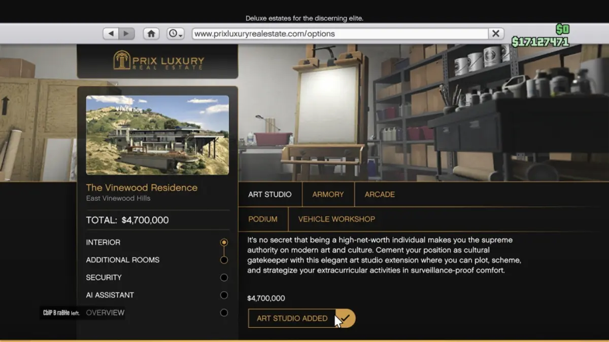 Acquisto di una villa in GTA Online