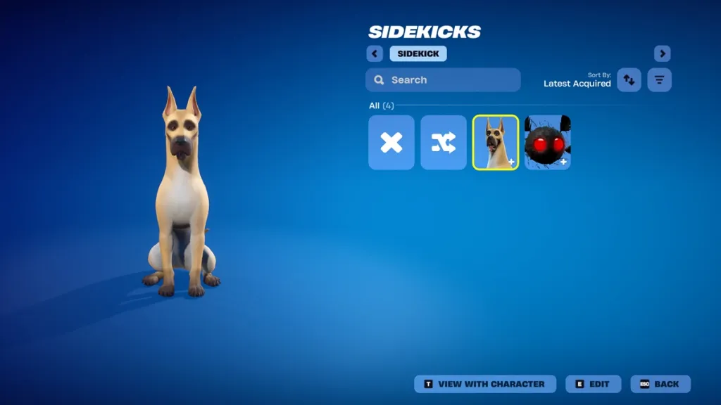 The Dane sidekick in Fortnite – pet gratuito di Epic Games