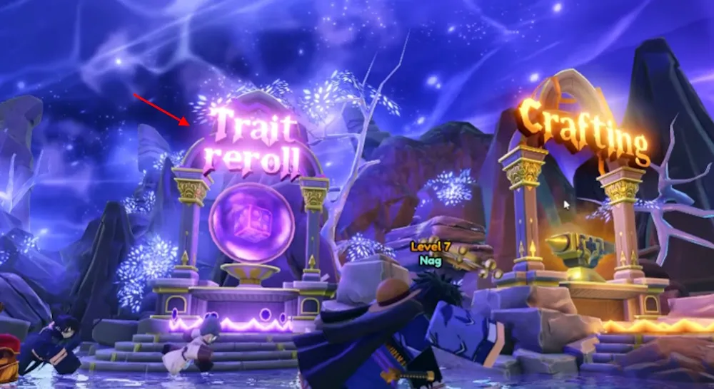 Area di reroll dei trait in Anime Expeditions