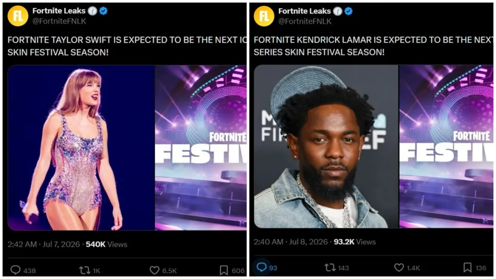 Rumore su Taylor Swift in Fortnite smentito