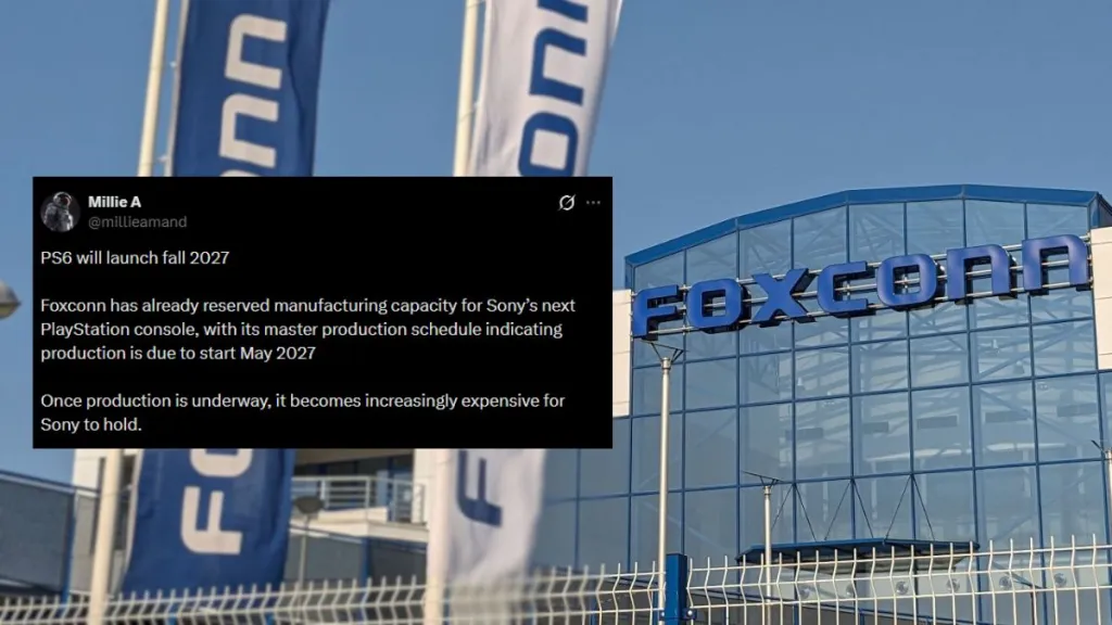Fabbrica Foxconn e timeline di produzione della PS6
