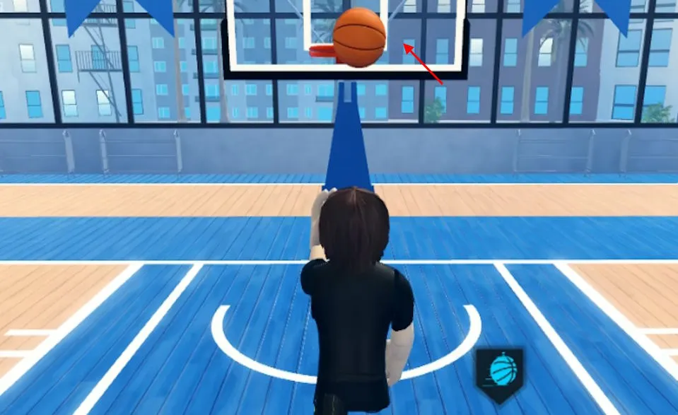 Self Lob in Practical Basketball