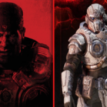 Gears of War E-Day image featuring Marcus Fenix (left) and one of the Beta rewards (right).