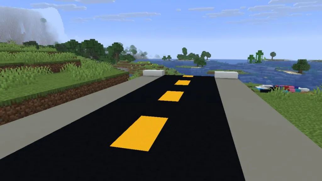 Utilizzo di scale e lastre di cemento per costruire strade