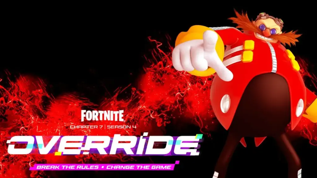Eggman next to the logo for Fortnite Chapter 7 Season 4