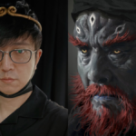 Game Science co-founder Yang Qi (left), Black Myth Zhong Kui asset (right).