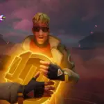Jonesy holding 1up in Fortnite Override trailer
