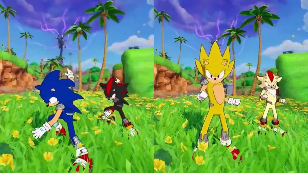 Skin di Sonic e Shadow in Fortnite