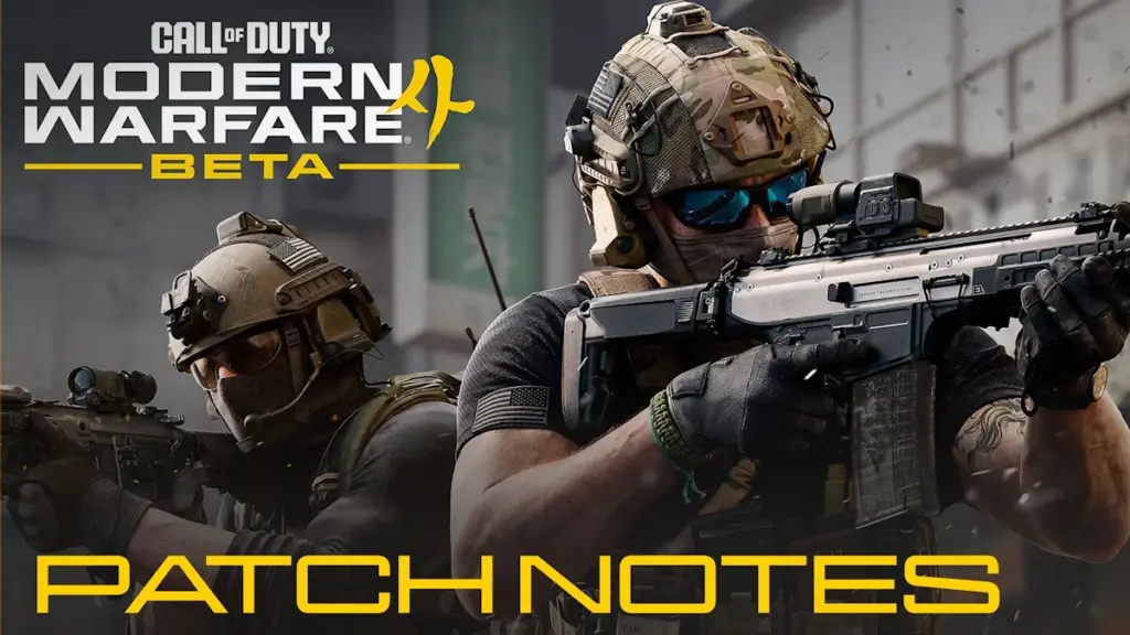 Call of Duty Modern Warfare 4 beta patch notes