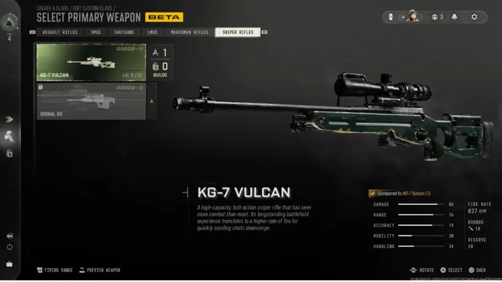 Fucili da cecchino Modern Warfare 4