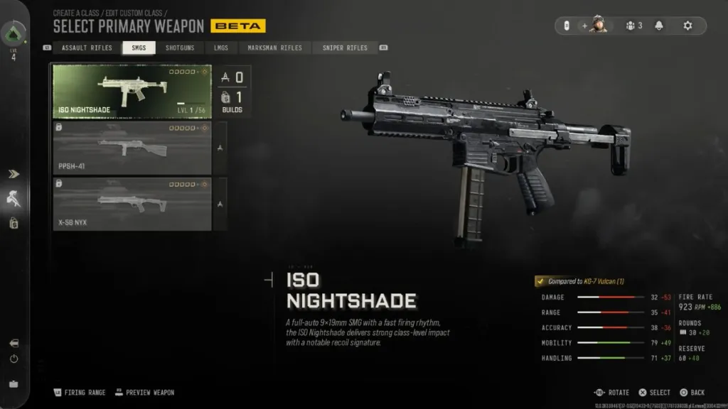 SMG di Call of Duty Modern Warfare 4