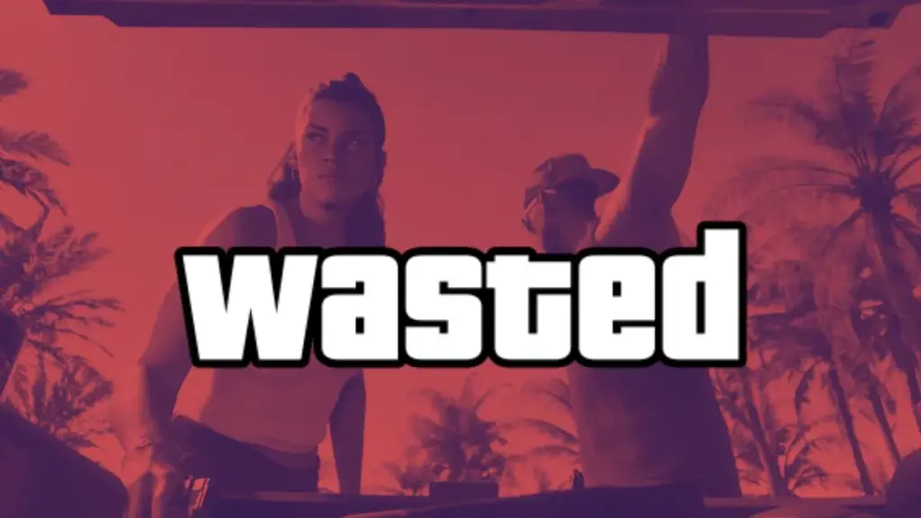 Jason and Lucia with GTA 6 wasted screen