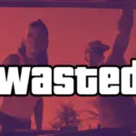 Jason and Lucia with GTA 6 wasted screen