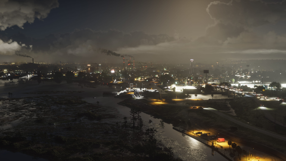 Scena notturna ad Ambrosia in GTA 6