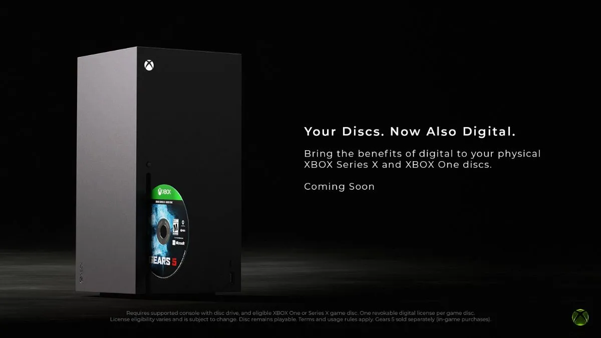 Xbox disc-to-digital announcement