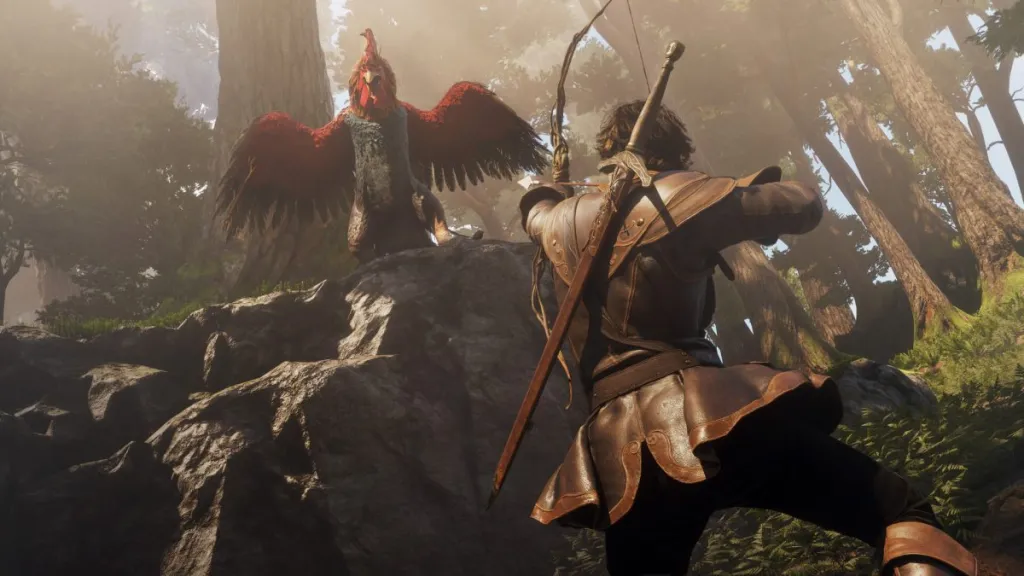 Attacco a distanza con arco in Fable