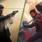 007 First Light cover (left), Control: Resonant cover (right), with the GeForce RTX branding.