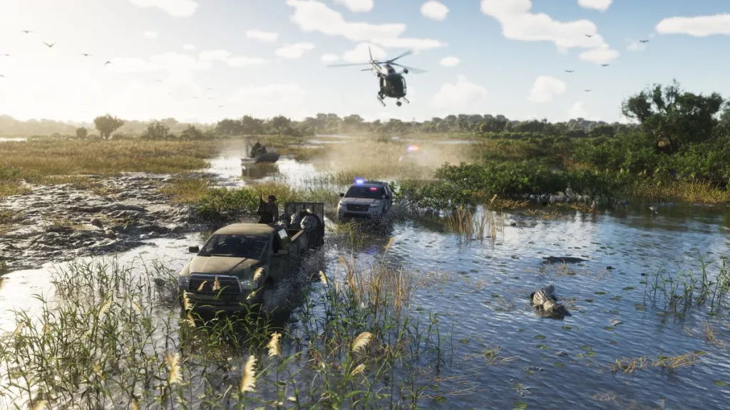 Fuga dalla polizia in GTA 6 con attraversamento di vicoli