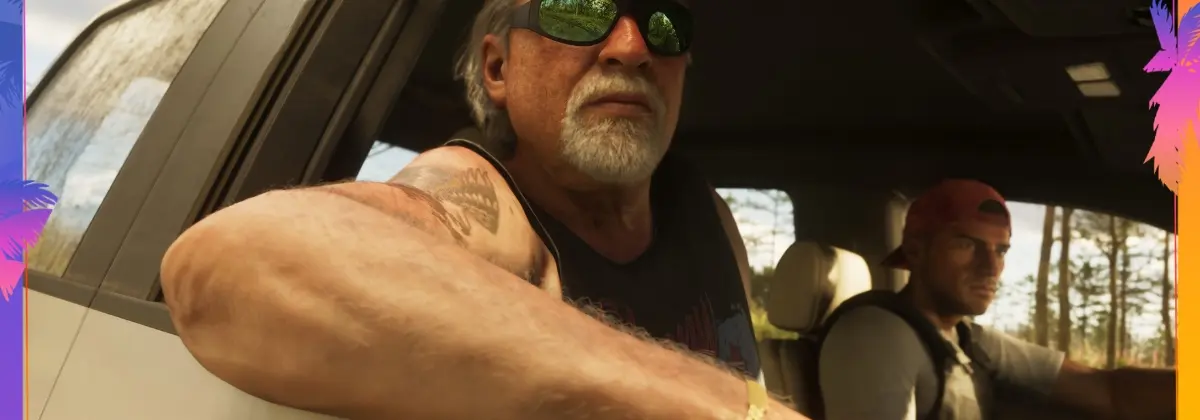 GTA 6 characters riding in a car