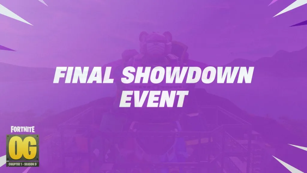 Scena del Fortnite OG Final Showdown in azione