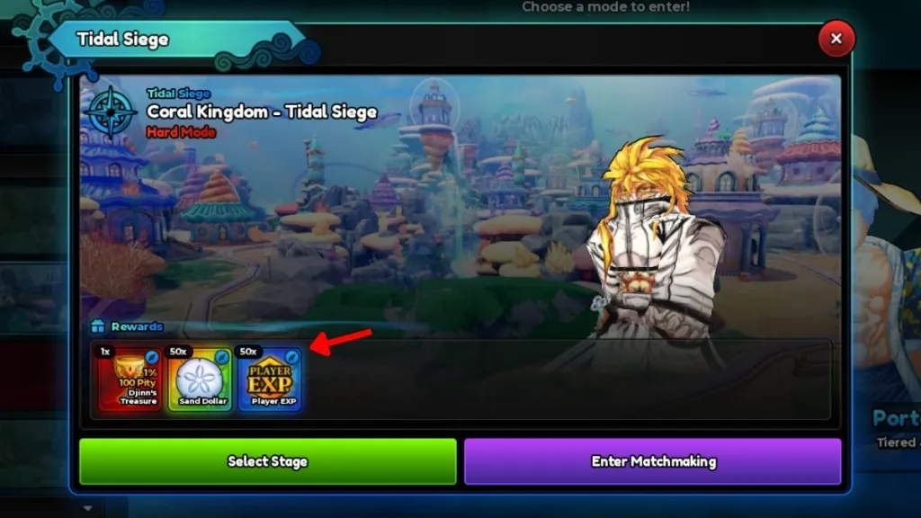 Panoramica delle ricompense disponibili nell'evento Tidal Siege
