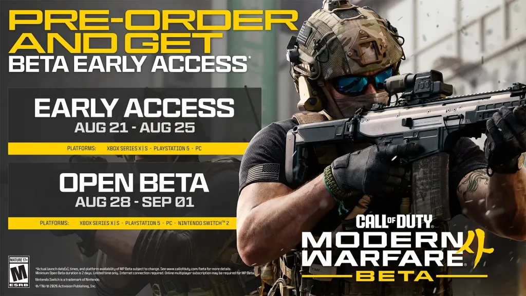 Accesso anticipato alla beta di Call of Duty: Modern Warfare 4 tramite Discord.