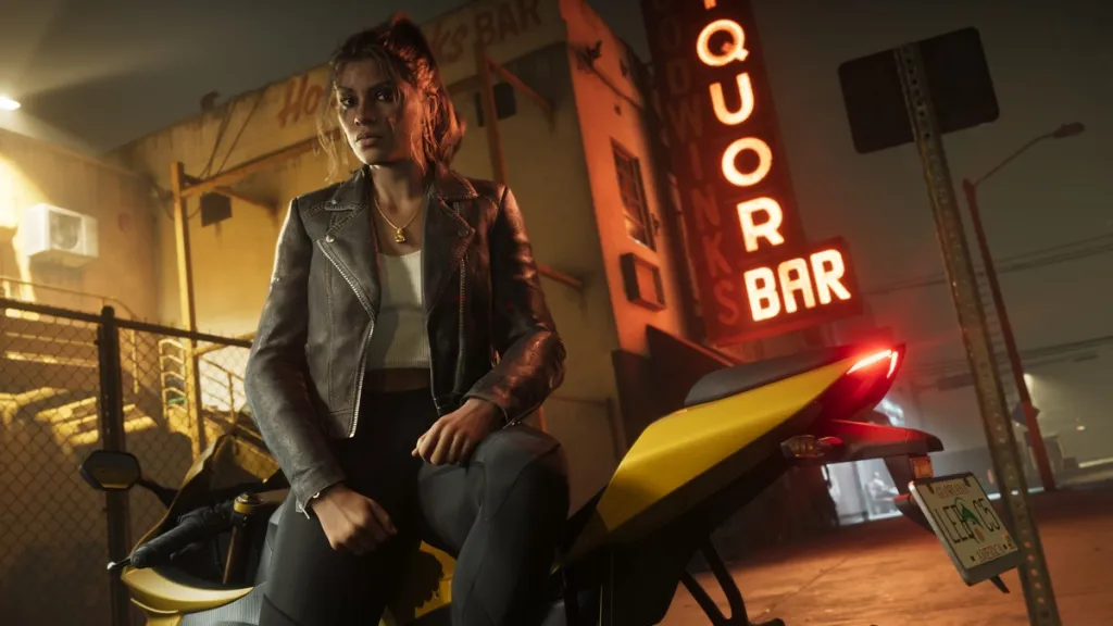 Lucia in bicicletta nel nuovo GTA 6, evidenziata dal suo aspetto dinamico
