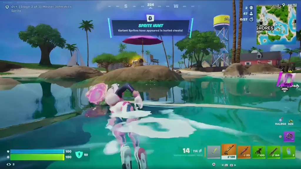 Fortnite Sprite Hunt Rift Anomaly in Capitolo 7 Stagione 3