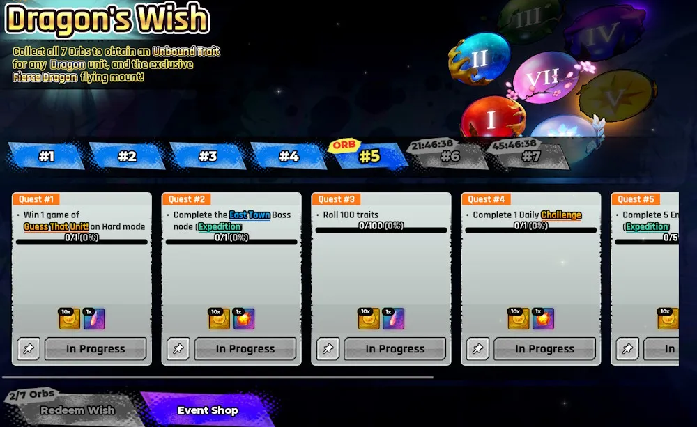 Lista delle missioni per ottenere Wish Orb 5 in Anime Expeditions