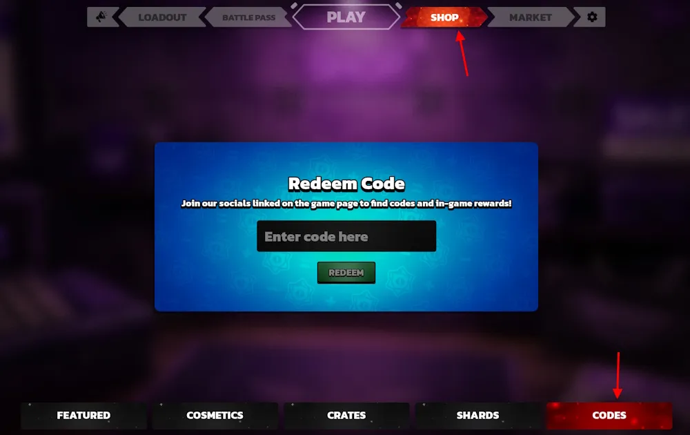Schermata di conferma del riscatto dei codici Killstreak su Roblox