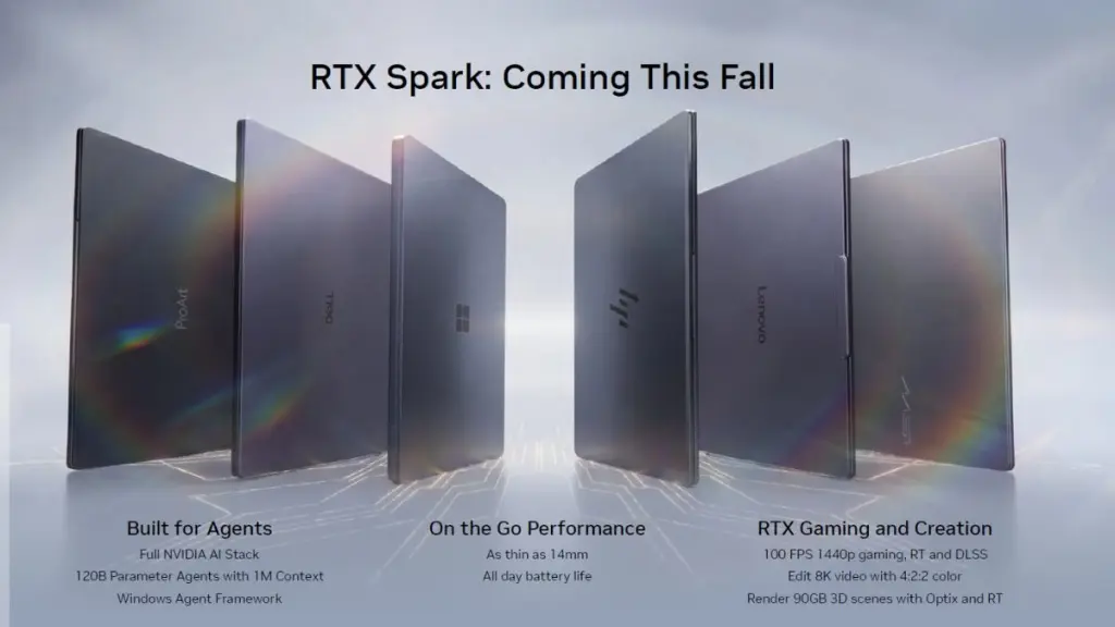Laptop Nvidia RTX Spark ultra sottili