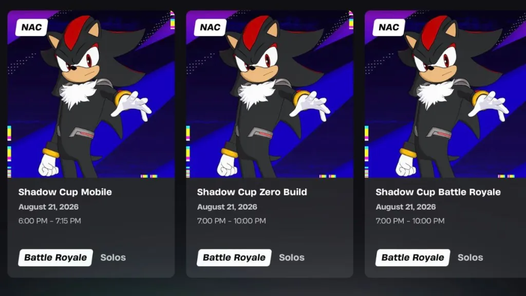 Competizione Shadow Cup in Fortnite