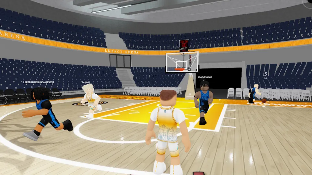 Schermata di Practical Basketball su Roblox