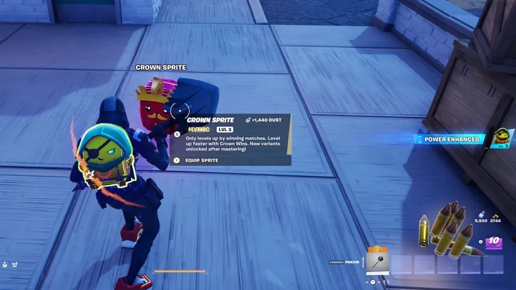 Crown Sprite in Fortnite: aspetto del nuovo oggetto