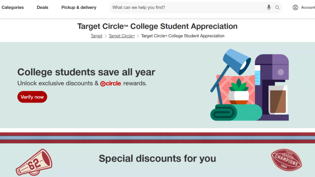 Programma di apprezzamento per gli studenti di Target Circle