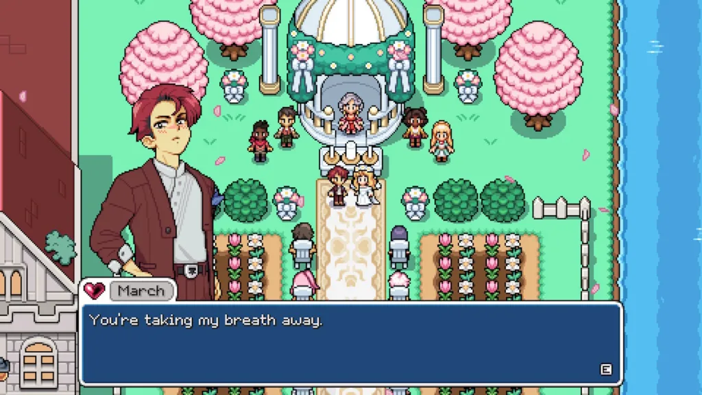 Relazioni con i NPC dopo aver dato regali in Fields of Mistria