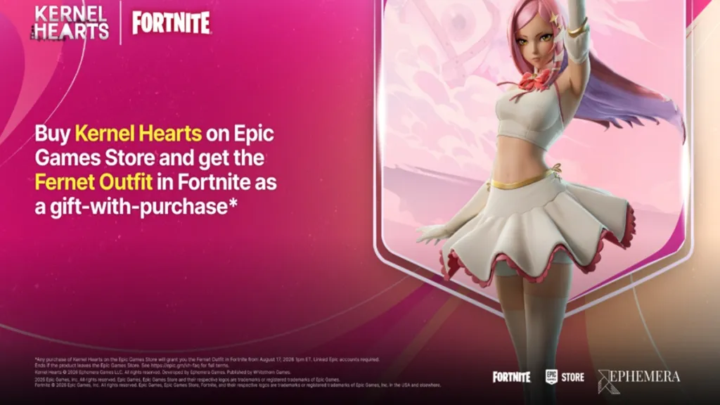 Skin Fernet di Kernel Hearts disponibile in Fortnite
