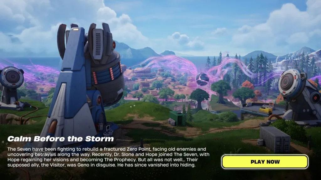 Teaser del Fortnite Unstable Story Moment 'Calm Before the Storm'