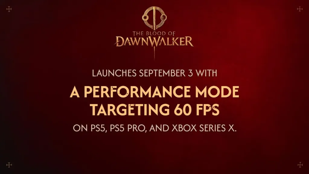 Annuncio della modalità Performance a 60 FPS per The Blood of Dawnwalker