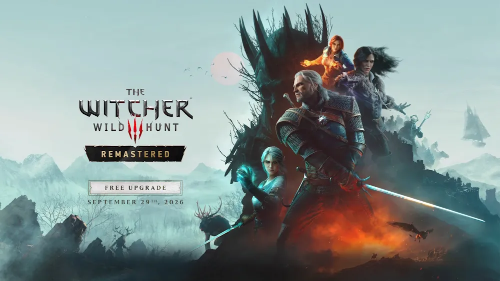 Banner promozionale di The Witcher 3: Wild Hunt Remastered