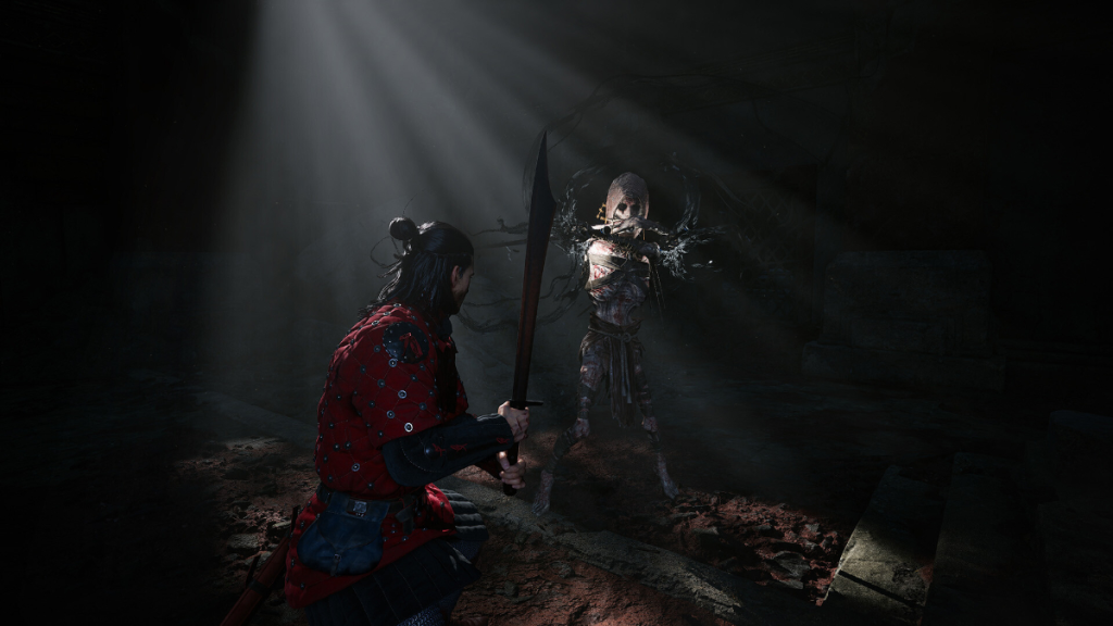 Screenshot di The Blood of Dawnwalker con Coen che combatte un'entità demoniaca